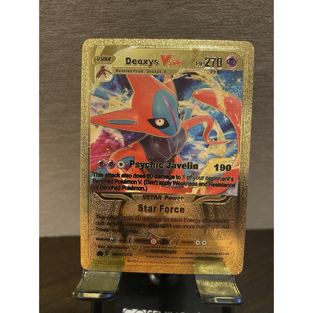 Deoxys Foil Metal Pokémon Pokemon Fan Art Collectible Card Trading